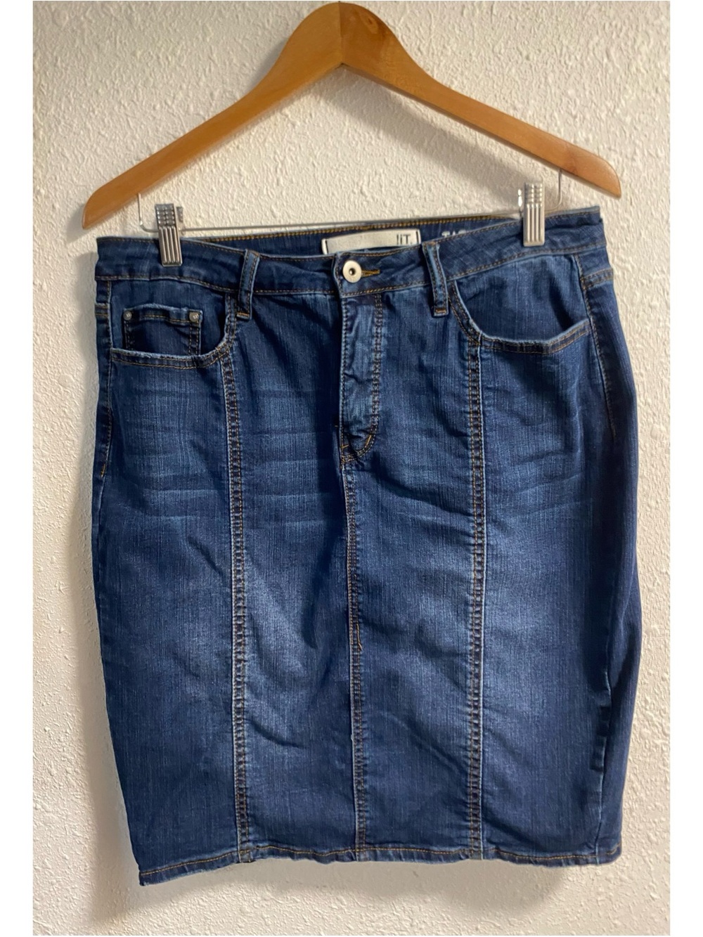 !it jeans Tatiana Denim Skirt - Dark Blue